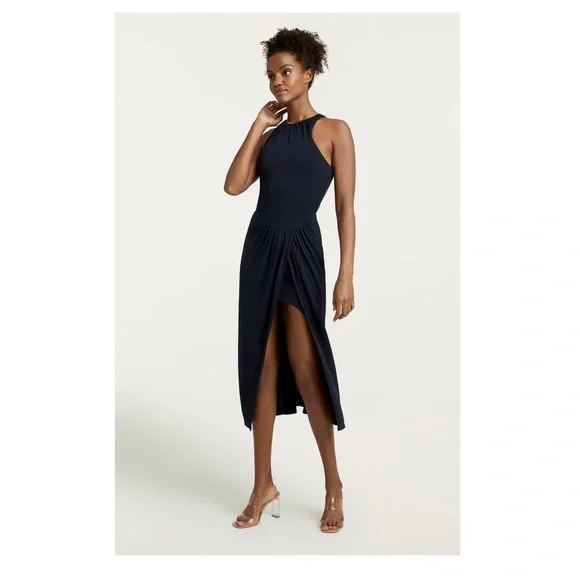 Cinq à Sept Lezlie Midi Dress in Navy - Picture 2 of 15